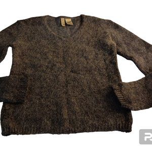 Twinggy vintage y2k mohair v neck  sweater women S M